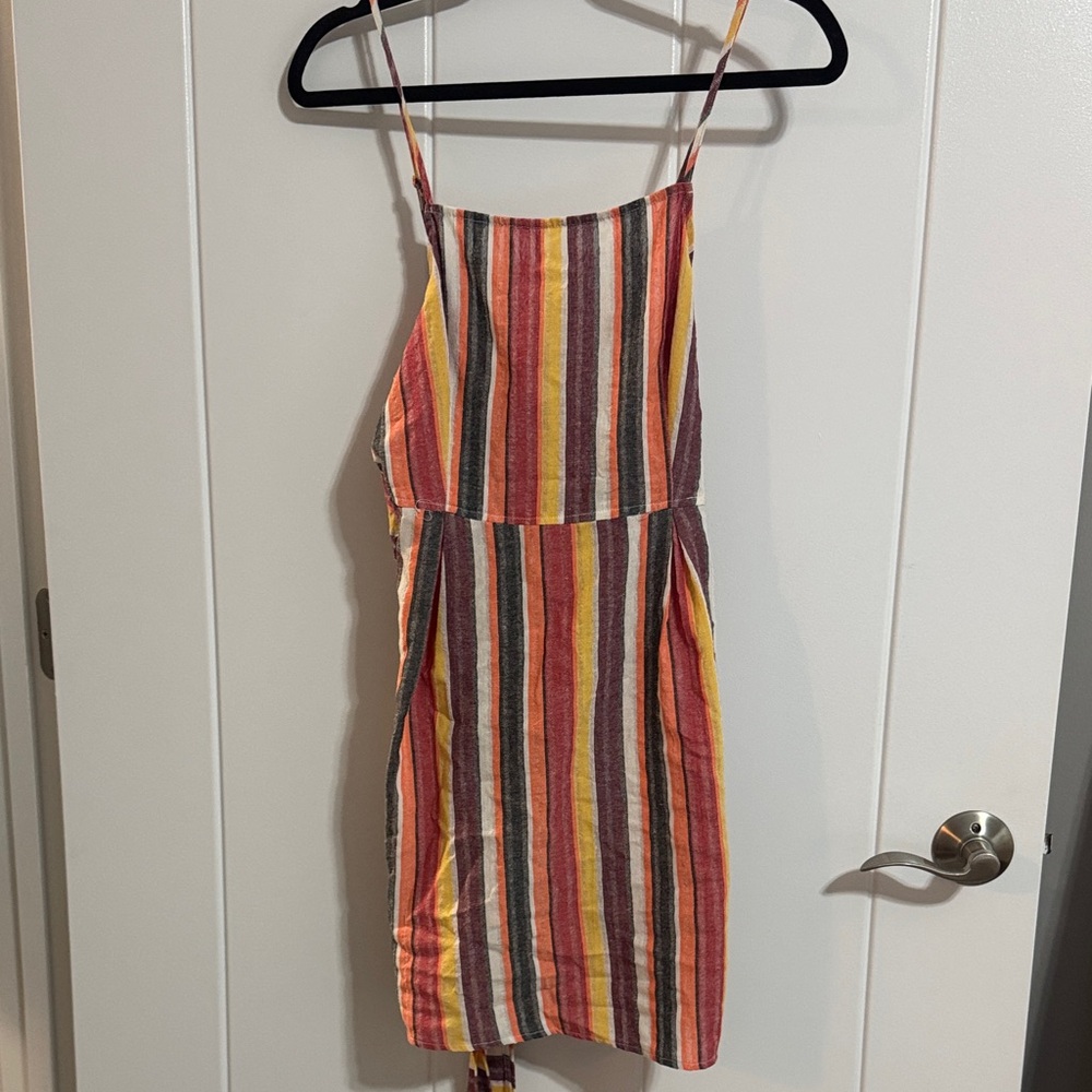 Striped Multicolor Sleeveless Dress
